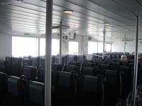 Inside the passenger cabin